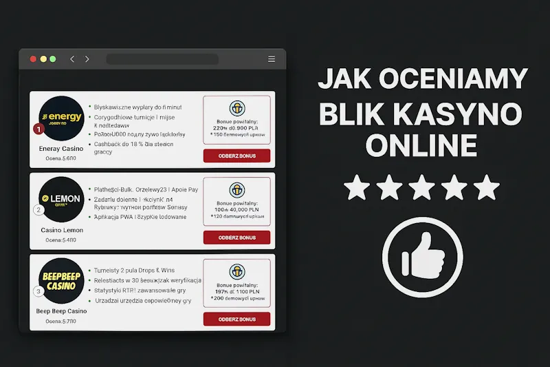 Jak oceniamy blik kasyno online